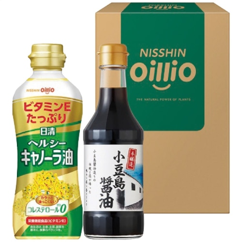 [直送商品]日清オイリオ 日清ヘルシーオイル＆小豆島醤油ギフト TOS-10 (9685-047)