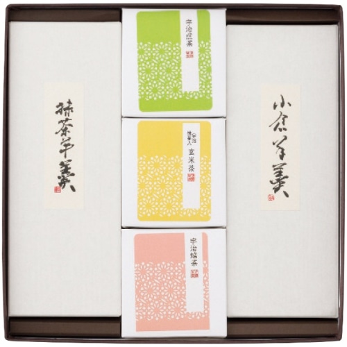 [直送商品]絹ごし羊かん(抹茶・小倉)2本・宇治茶セット (9606-039)