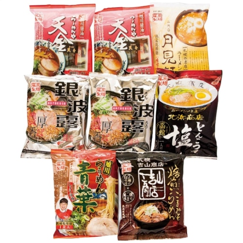 [直送商品]北海道繁盛店対決ラーメン8食 HTR-20 (9686-087)