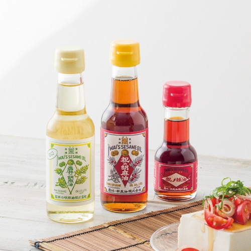 [直送商品]岩井の胡麻油 紅白胡麻油・辣油3本セット AP-2 (1253-024)