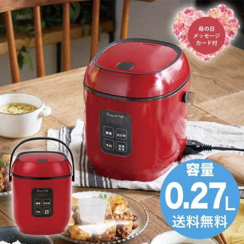 [直送商品]母の日 5/8-10お届け D＆S コンパクトライス＆フードクッカー 【配送指定日不可】 (1854-751)