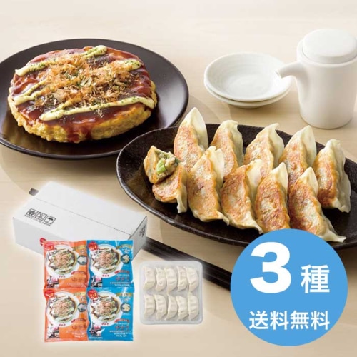 [冷凍][直送10]お中元  冷凍お好み焼・ねぎ餃子セット (1613-030)