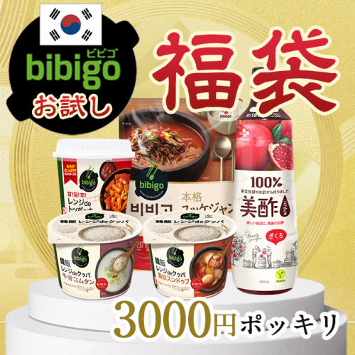 ミチョ900mlが必ず1本入るbibigoおためし福袋 3000円ポッキリ【韓国】