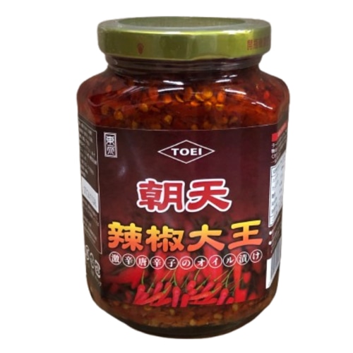 朝天 辣椒大王 激辛唐辛子のオイル漬け 380g【台湾】