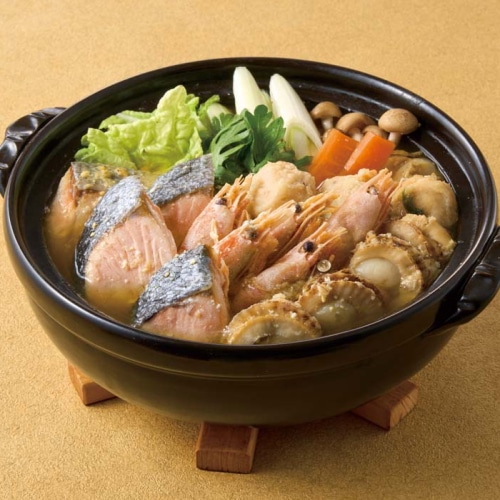 豪快石狩鍋 【綿半お歳暮】 【11/15～12/26順次お届け】[冷凍][直送商品]