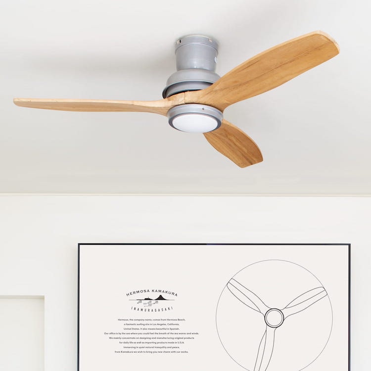 美品　ハモサ　シーリングファン　羽二枚付属 f10017141-001.jpg