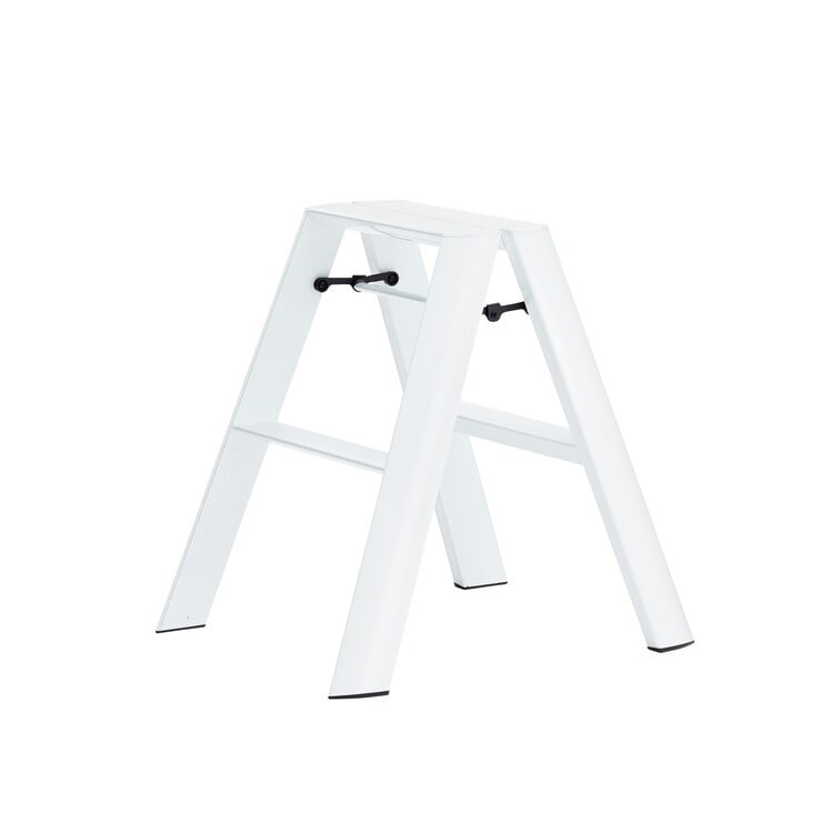 【Quick Delivery対象商品】ルカーノ ツーステップ＆スツール(2段 / ホワイト)