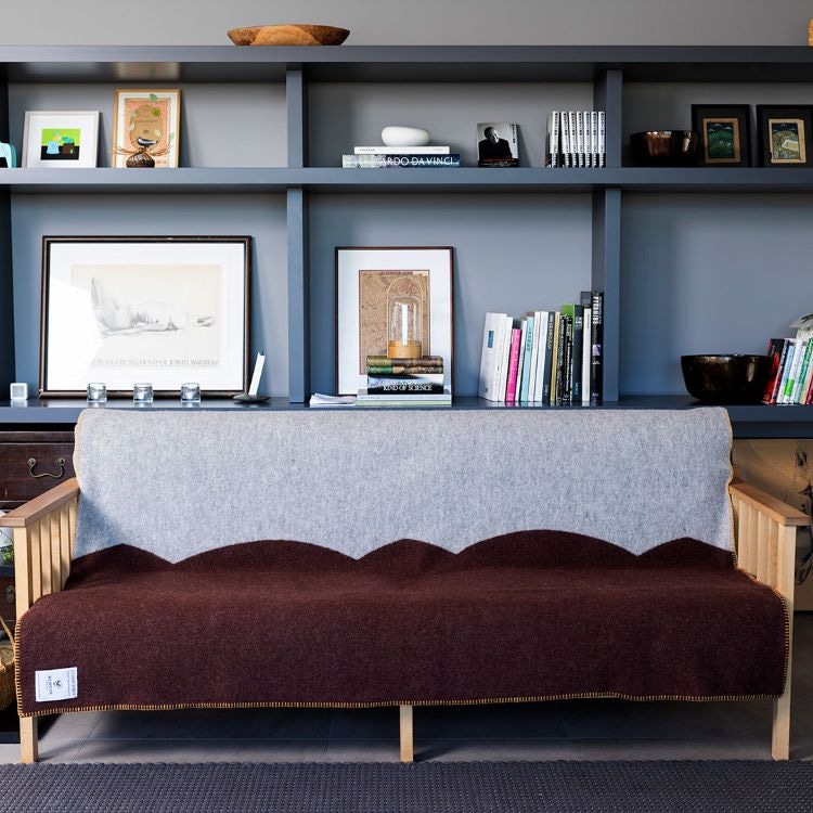 KLIPPAN/クリッパン　ウール　シングルブランケット(St. Petri FACADE（サンクト・ペトリ ファサード） ブリック)