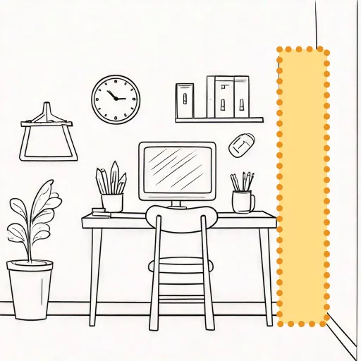 リビングの隙間に